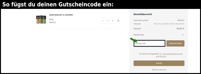 lakridsbybulow Gutschein einfuegen und sparen schwarz
