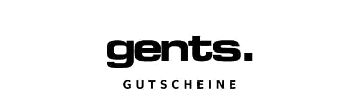 gents. Gutschein Logo Oben