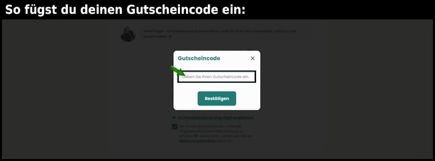 dogchef Gutschein einfuegen und sparen schwarz