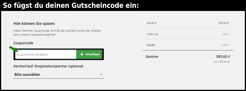 vergoelst Gutschein einfuegen und sparen schwarz