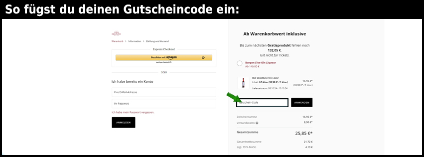 schlitzer-destillerie Gutschein einfuegen und sparen schwarz